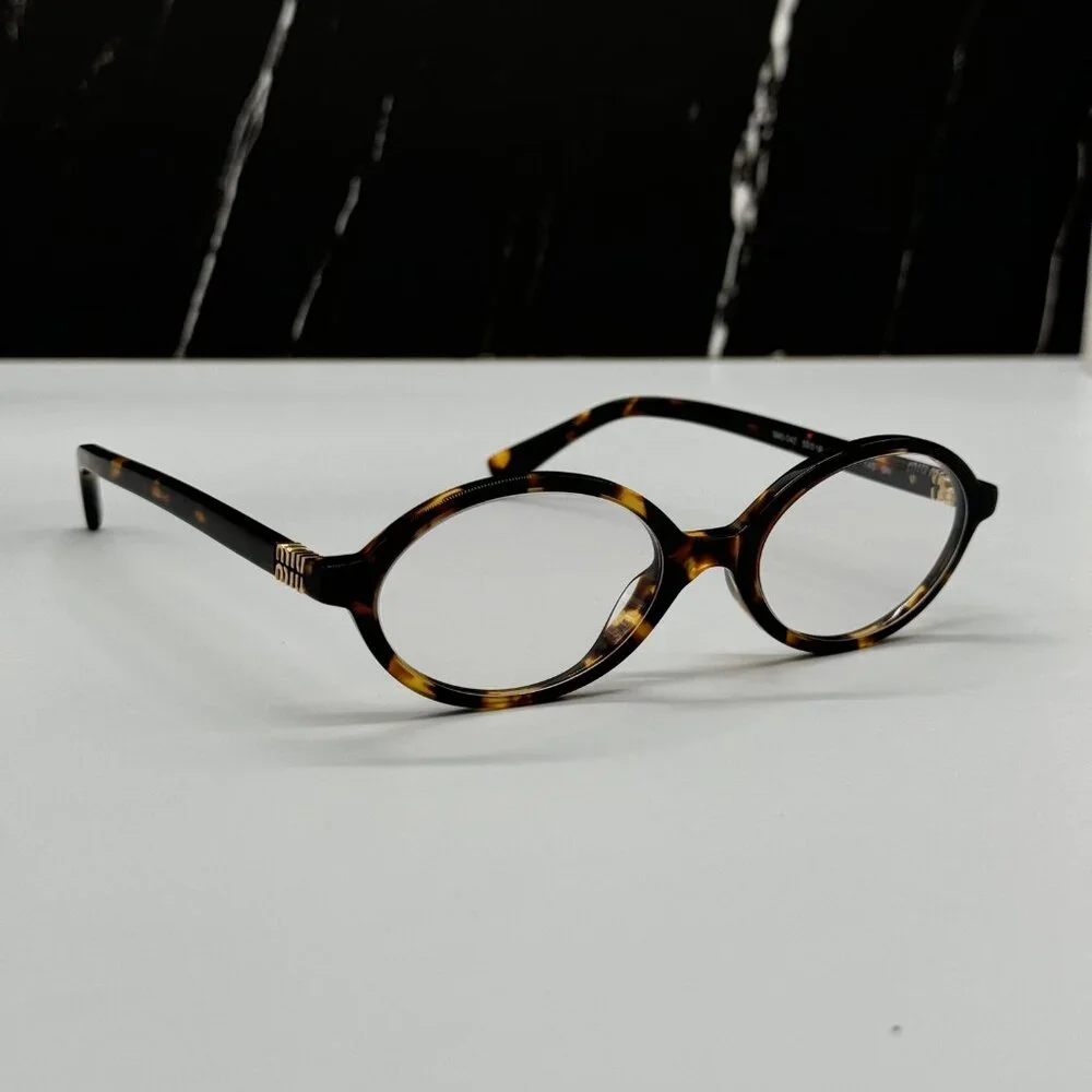 NEW MIU MIU MU 04ZS OVAL HAVANA BROWN EYEGLASSES MU04ZSF VAU08N WOMEN MIU MIU